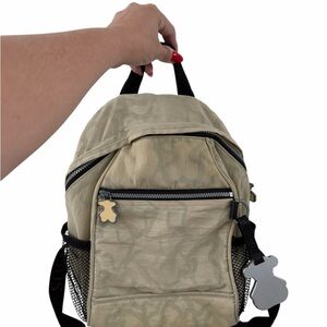 Stylish Beige Backpack Tous Original vintage